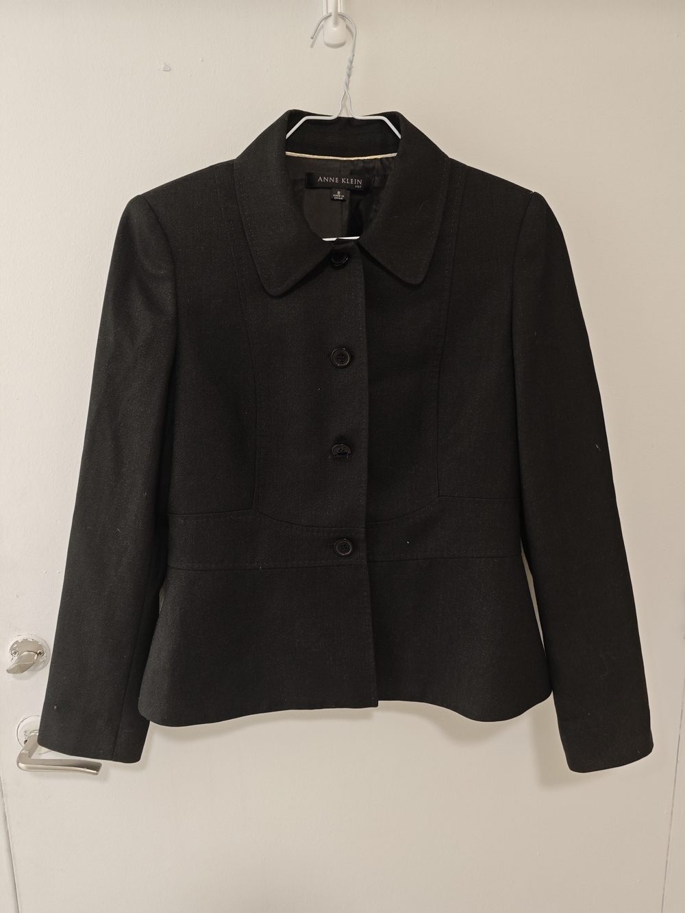 Anne Klein Black Women's Tailored Button Jacket